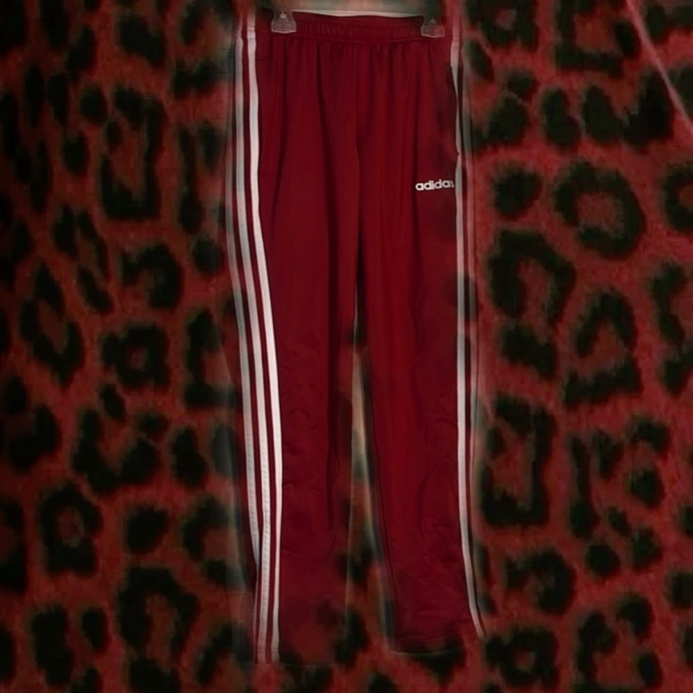 Adidas Red Track Pants - Size US Small